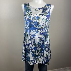 Lafayette 148 New York Size 2 Floral Print Sheath Mini Tunic Tank Dress
